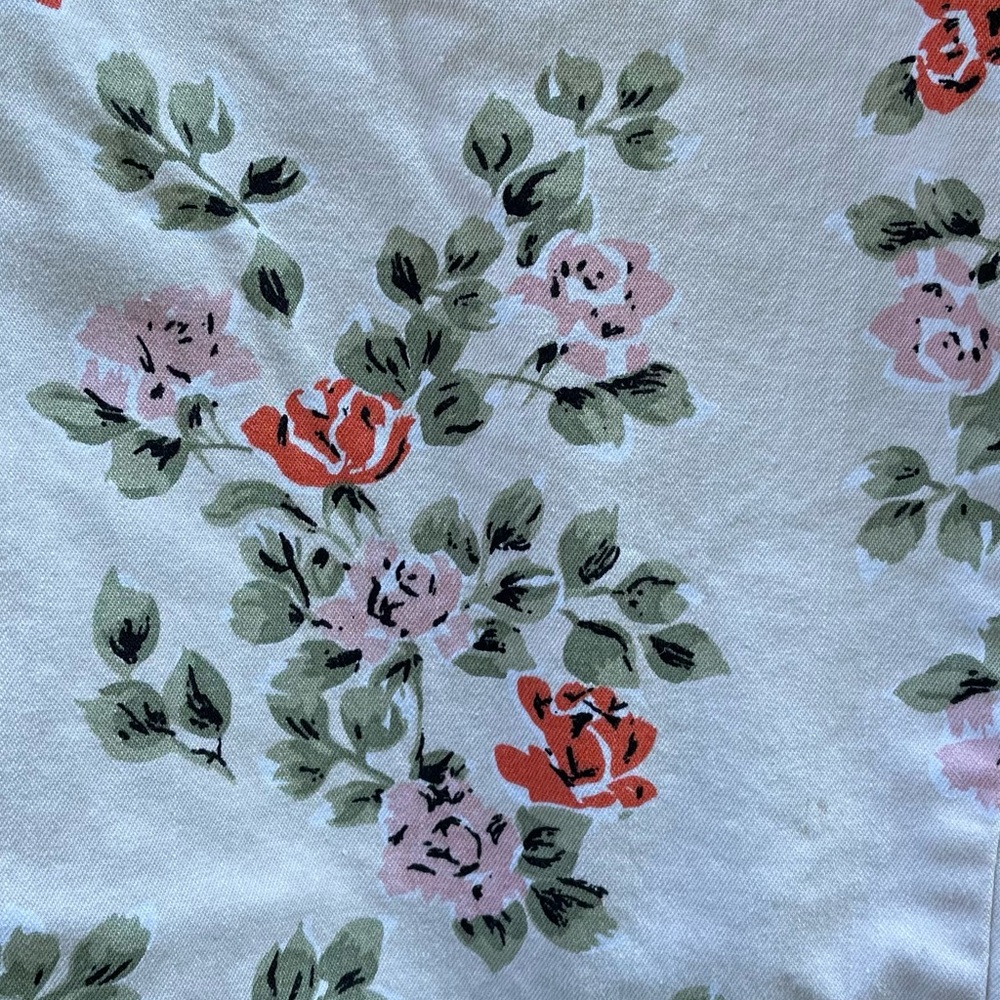 Lee Floral Print Capris Women Size 16 Petite